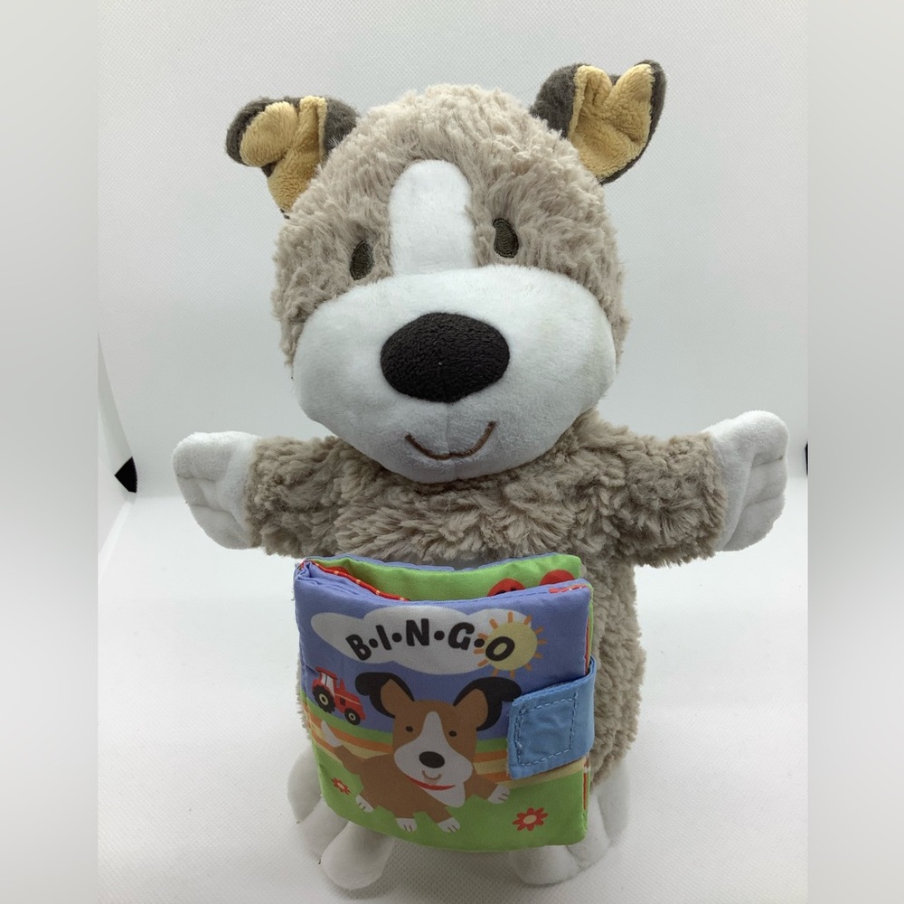 Demdaco 2016 BINGO Dog Hand Puppet & Story Book